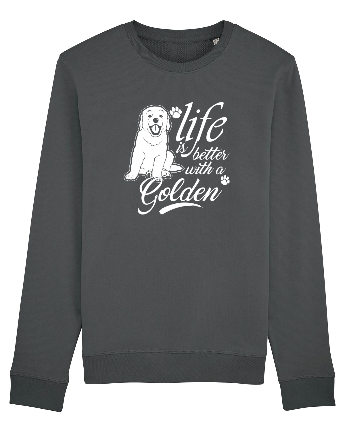 Bluză mânecă lungă Unisex Rise Anthracite