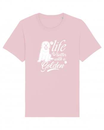 Golden retriever Cotton Pink