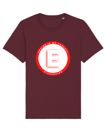 boxing letter E Burgundy