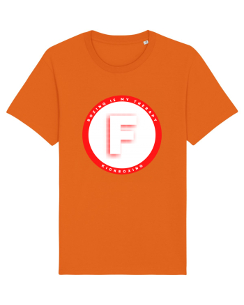 boxing letter F Bright Orange