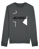 are you ready to break your limits? Bluză mânecă lungă Unisex Rise