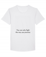 you can only fight the way... Tricou mânecă scurtă guler larg Bărbat Skater