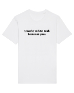 quality is the best business plan Tricou mânecă scurtă Unisex Rocker