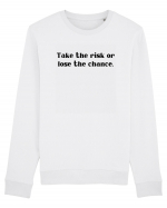 take the risk... Bluză mânecă lungă Unisex Rise