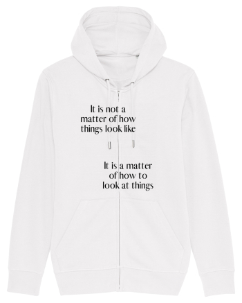 it is not a matter of how... White