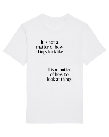 it is not a matter of how... White