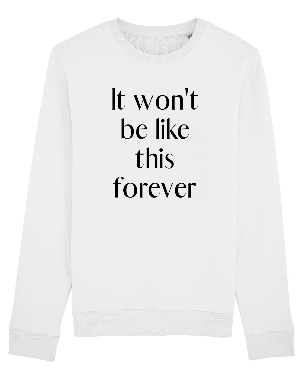 Bluză mânecă lungă Unisex Rise White