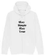 stay simple stay true Hanorac cu fermoar Unisex Connector