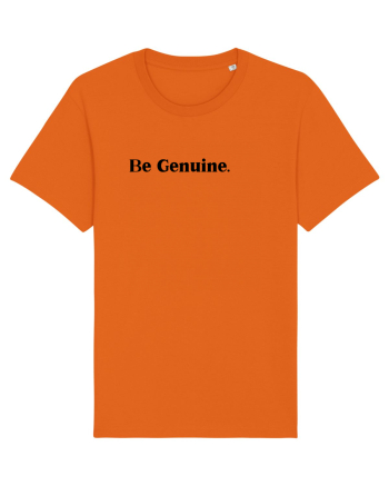 be genuine Bright Orange