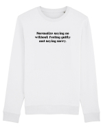 normalize saying no without feeling... Bluză mânecă lungă Unisex Rise