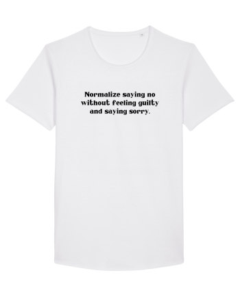 normalize saying no without feeling... White