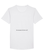 are you going to be here or not? Tricou mânecă scurtă guler larg Bărbat Skater