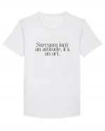 sarcasm isn t an attitude... Tricou mânecă scurtă guler larg Bărbat Skater