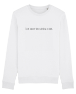 not super into giving a shit Bluză mânecă lungă Unisex Rise