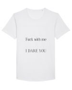 fuck with me i dare you Tricou mânecă scurtă guler larg Bărbat Skater