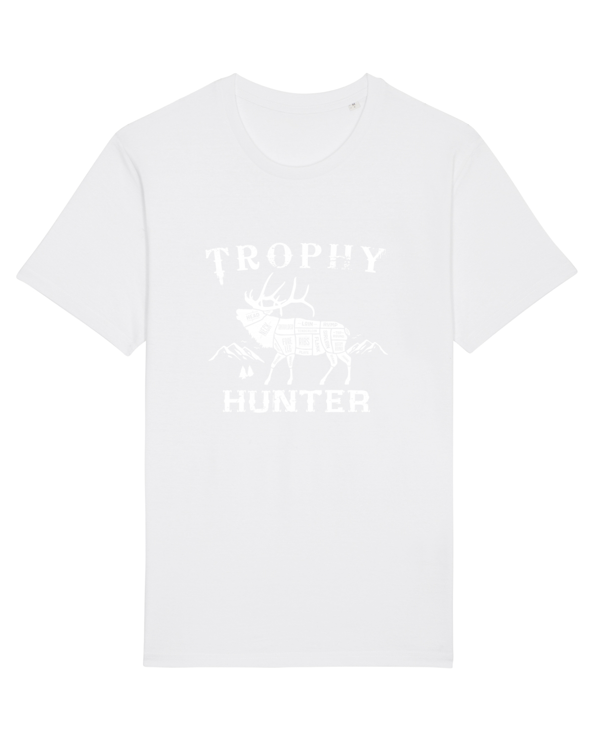 Tricou mânecă scurtă Unisex Rocker White