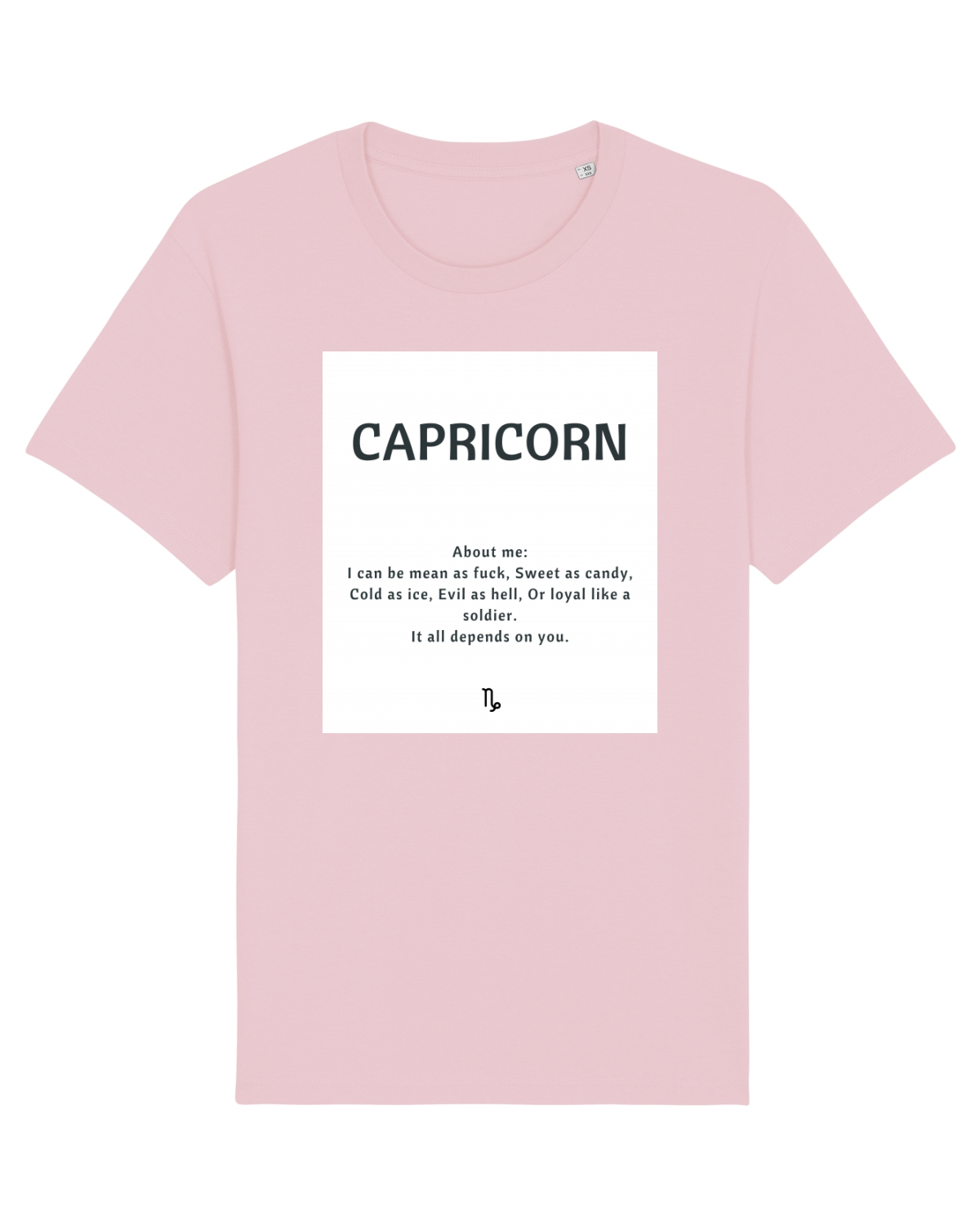 Tricou mânecă scurtă Unisex Rocker Cotton Pink