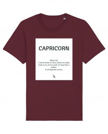 capricorn about me... Burgundy