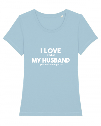 Love my husband Sky Blue