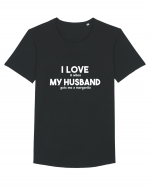 Love my husband Tricou mânecă scurtă guler larg Bărbat Skater