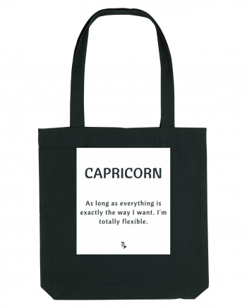 capricorn as long as everything is... Black