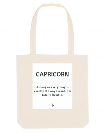 capricorn as long as everything is... Natural