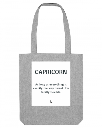 capricorn as long as everything is... Heather Grey