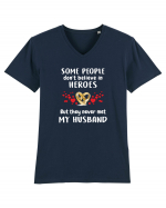 Love my husband Tricou mânecă scurtă guler V Bărbat Presenter