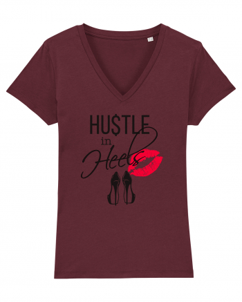 Hustle in heels Burgundy