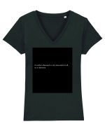 i m either obsessed... Tricou mânecă scurtă guler V Damă Evoker