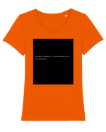 i m either obsessed... Tricou mânecă scurtă guler larg fitted Damă Expresser