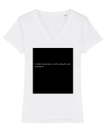 a godly relationship... Tricou mânecă scurtă guler V Damă Evoker