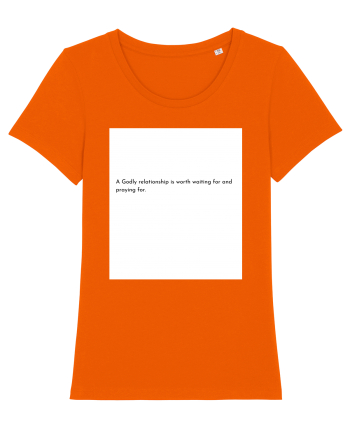 a godly relationship is... Bright Orange