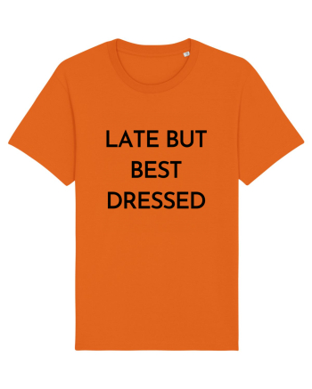 late but best dressed Bright Orange
