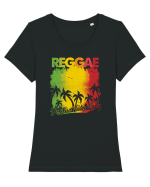 Reggae Tricou mânecă scurtă guler larg fitted Damă Expresser