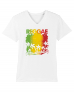 Reggae Tricou mânecă scurtă guler V Bărbat Presenter