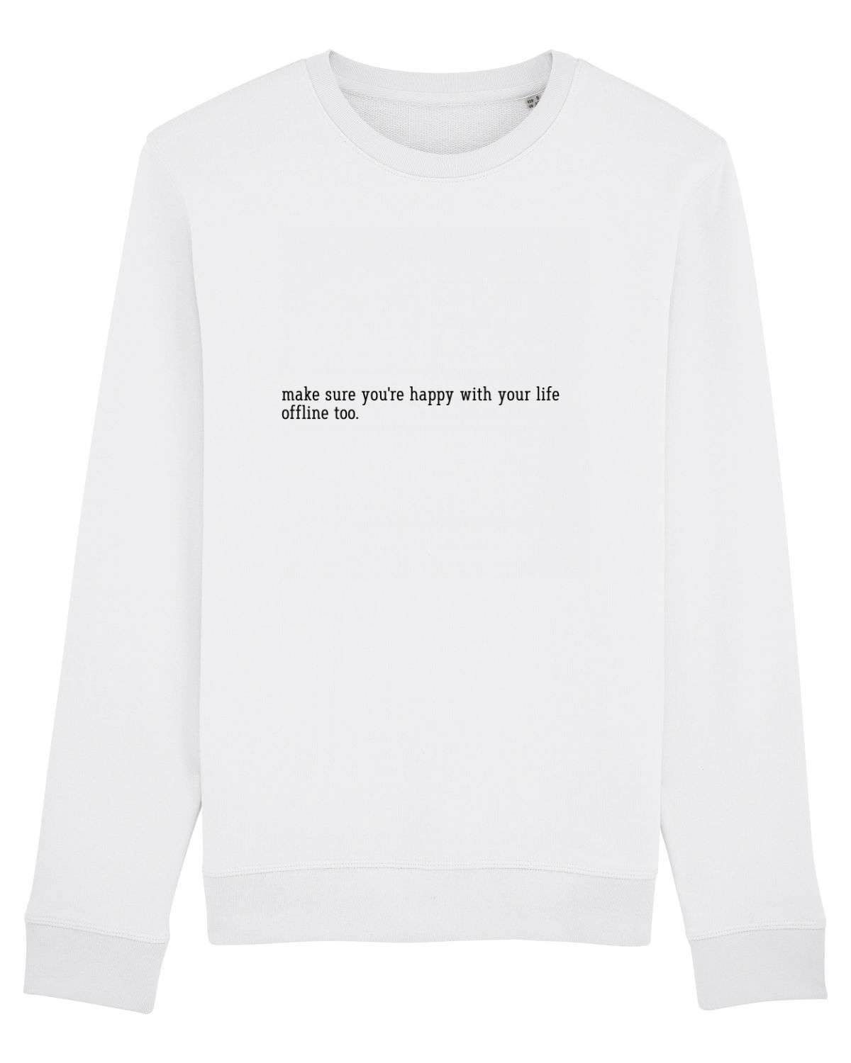 Bluză mânecă lungă Unisex Rise White