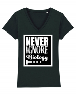 Never Ignore Biology Tricou mânecă scurtă guler V Damă Evoker