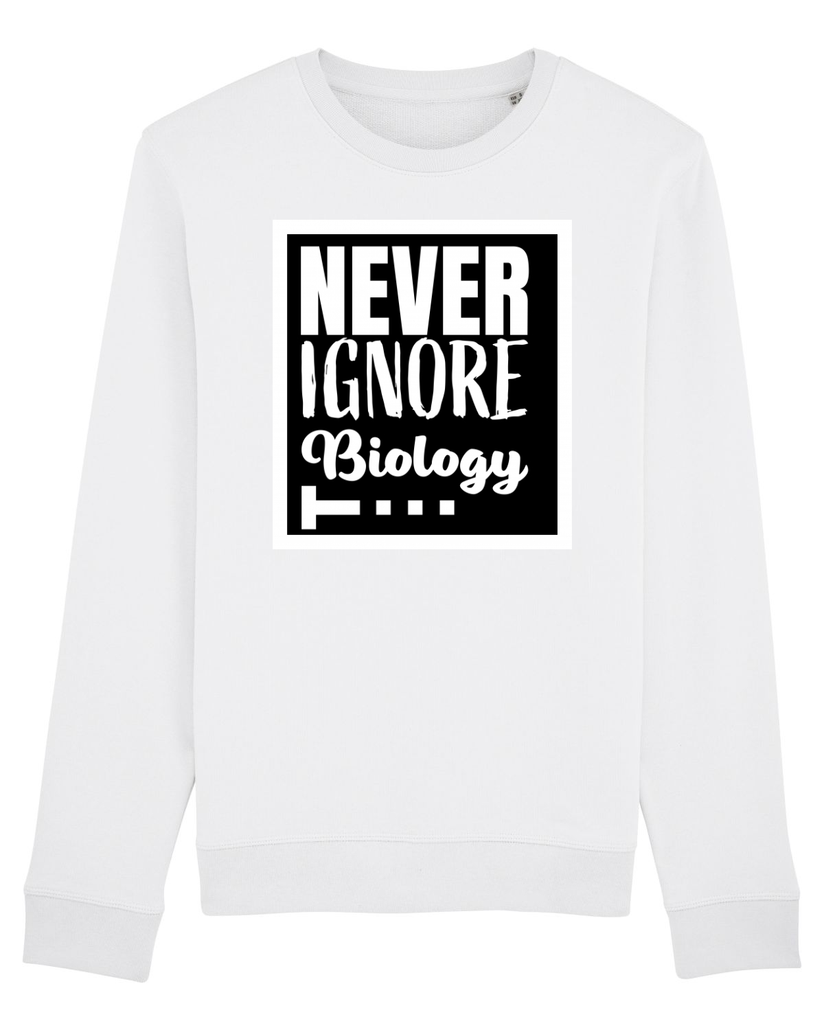 Bluză mânecă lungă Unisex Rise White
