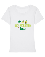 KETO Tricou mânecă scurtă guler larg fitted Damă Expresser