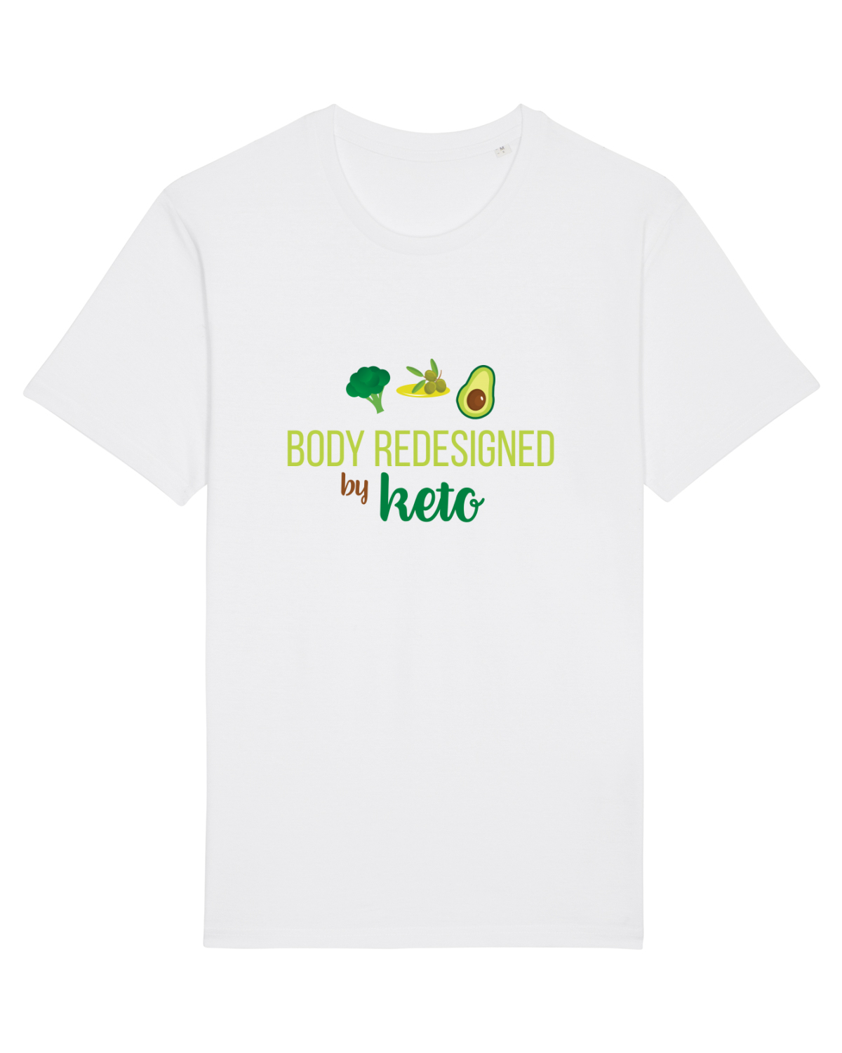 Tricou mânecă scurtă Unisex Rocker White