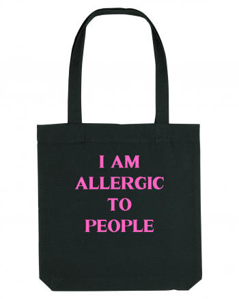 i am allergic to people Black