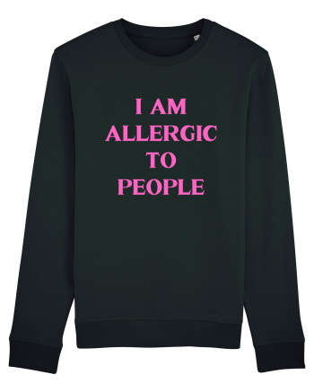 i am allergic to people Black