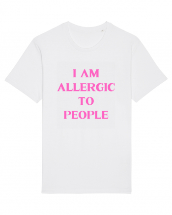 i am allergic to people White