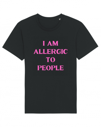 i am allergic to people Black