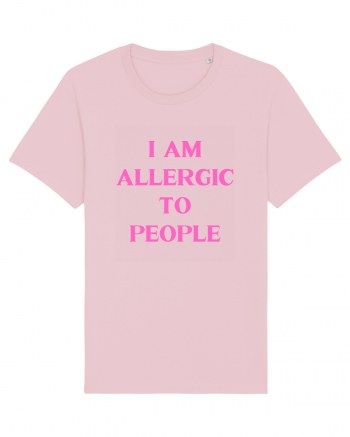 i am allergic to people Cotton Pink