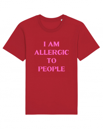 i am allergic to people Red