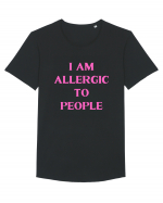 i am allergic to people Tricou mânecă scurtă guler larg Bărbat Skater