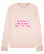 i just want to be the girl... Bluză mânecă lungă Unisex Rise