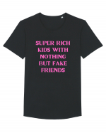 super rich kids with nothing... Tricou mânecă scurtă guler larg Bărbat Skater